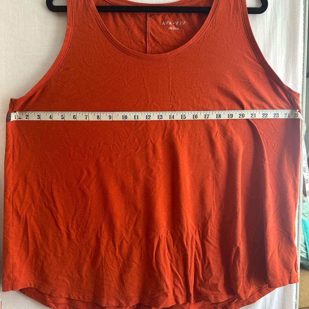 Ava & Viv Women's Vibrant Rust Tank Top - Picture 4 of 7